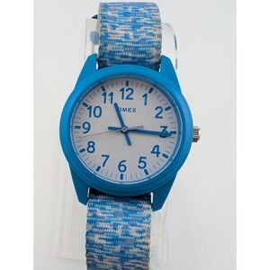 Timex Kids Watch 32mm Blue Case Nylon Band- New Battery